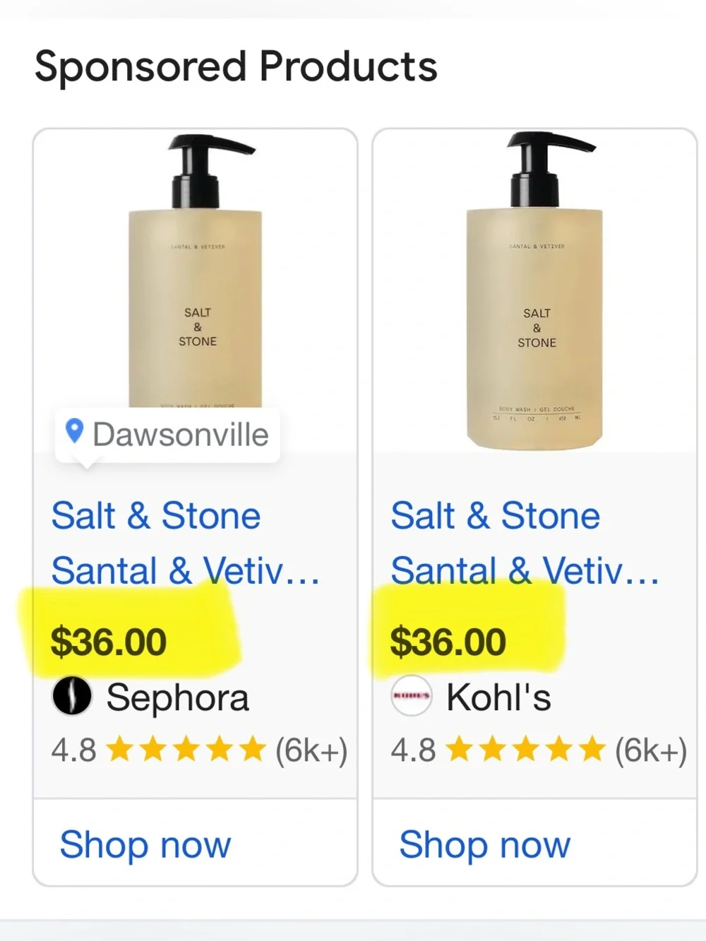 Salt & Stone Santal & Vetiver Body Wash - 15.2 Fl oz